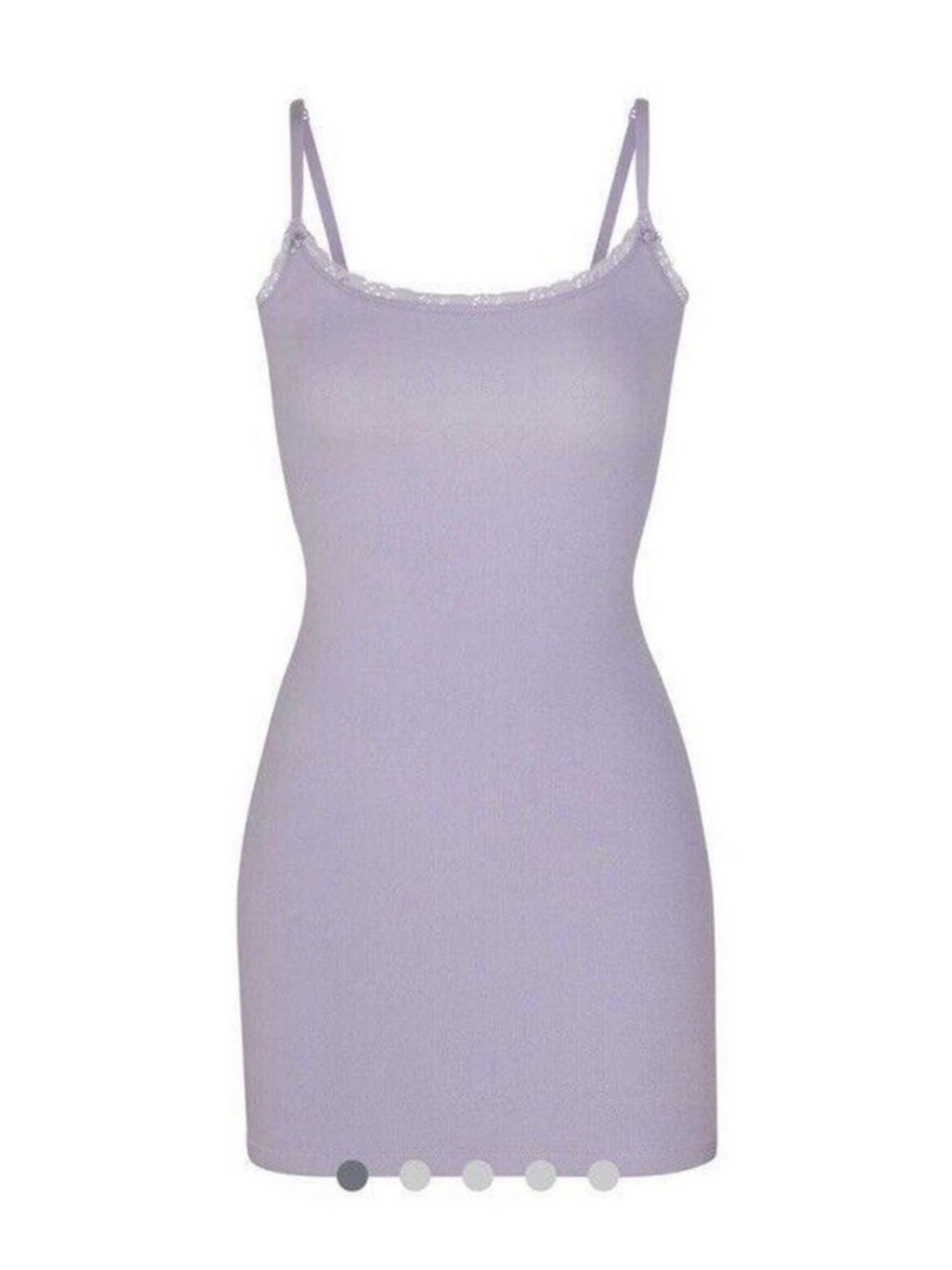 SKIMS Lavender Lace-Trim Slip